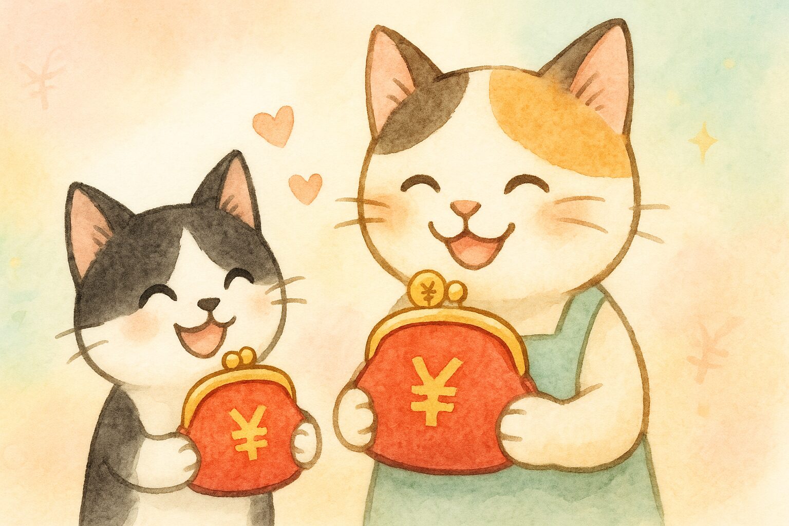 笑顔の母子猫